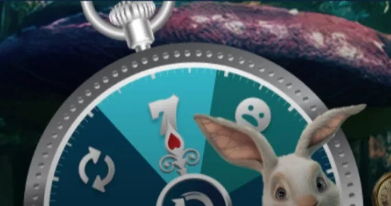White Rabbit Wheel of Luck at Wagerland